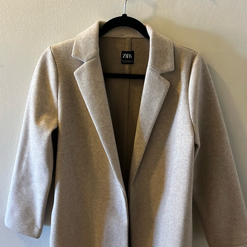 Zara camel tailored coat